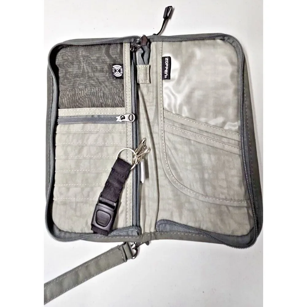 ZOPPEN PASSPORT HOLDER‎ COVER RFID blocking travel wallet clutch 100% Nylon